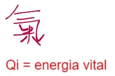 Ideograma Qi em chinês
