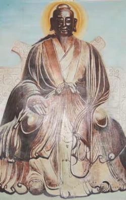 Estátua de Zhang-San-Feng, o fundador do tai chi chuan.