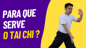 Capa do artigo sobre "Para que serve o Tai Chi Chuan" demonstrando um movimento classico do Tai Chi.