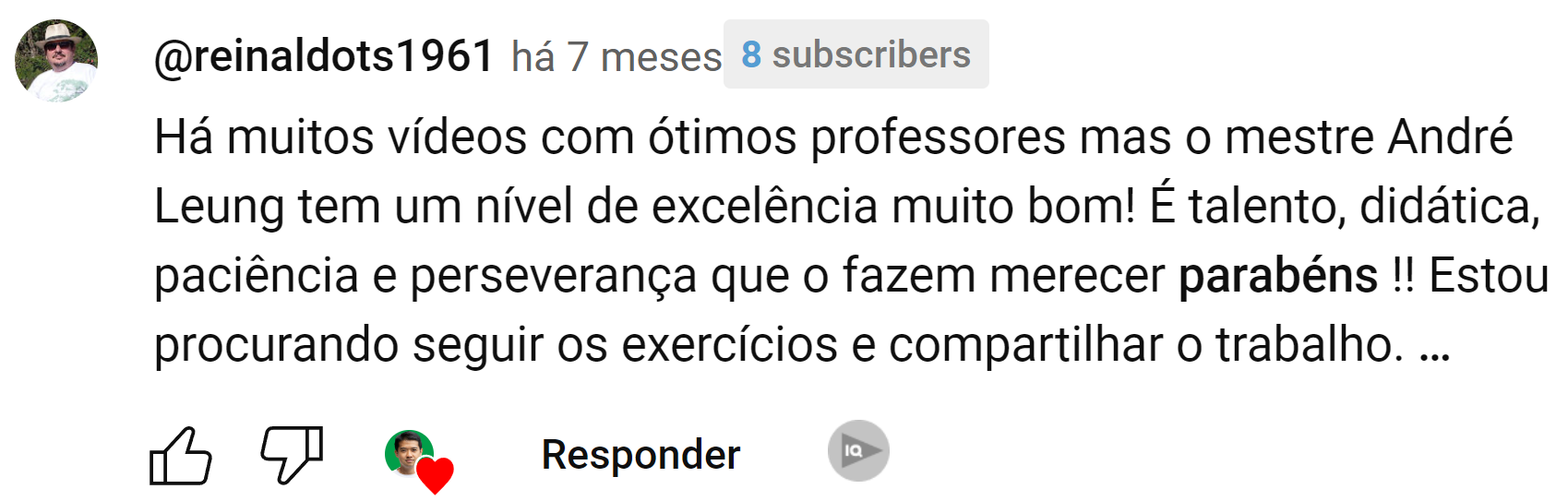 depoimento - tai chi chuan iniciante